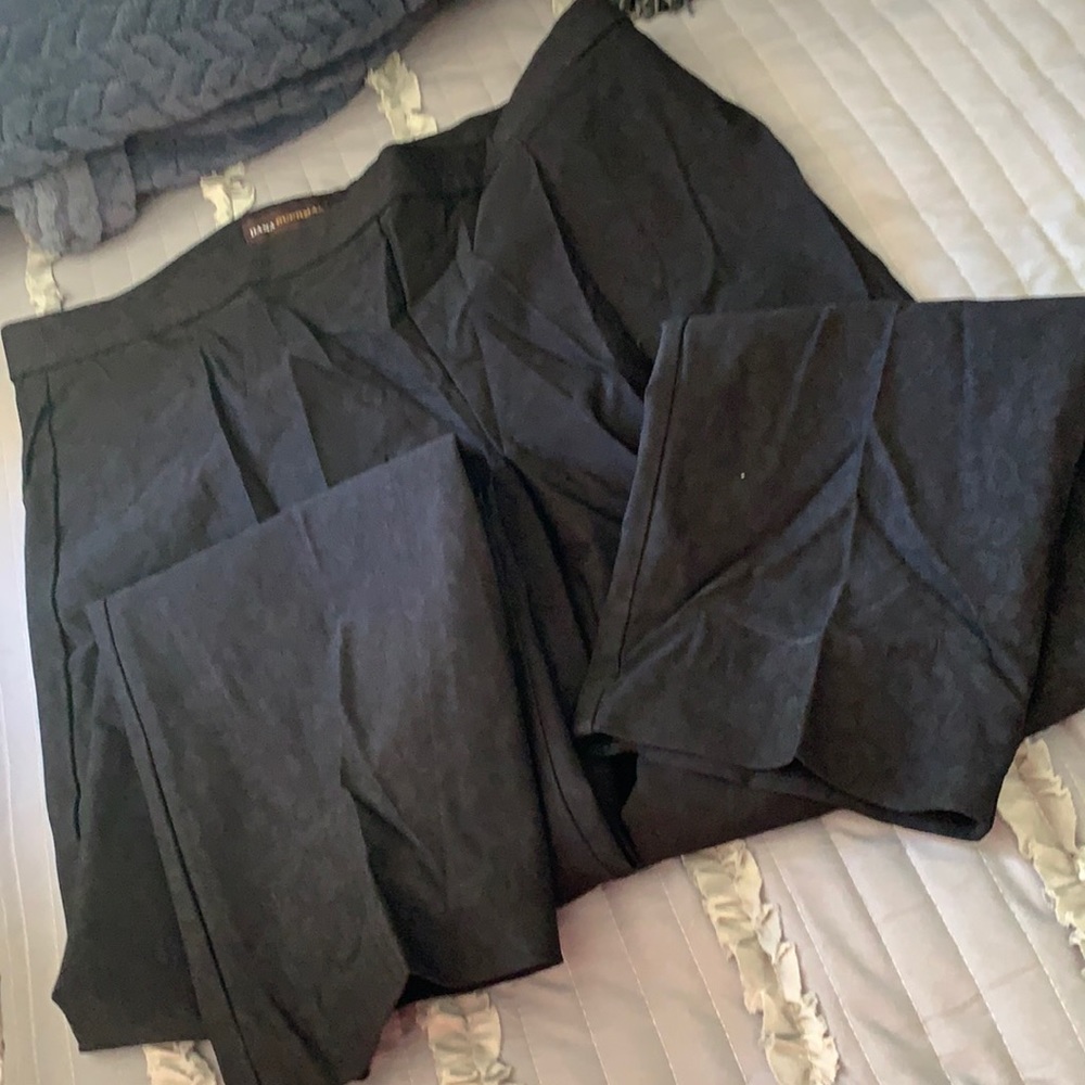 Dana Bachman black print dress slacks